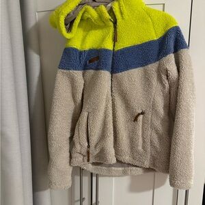 Obermeyer Fleece Jacket - Blue and Cream